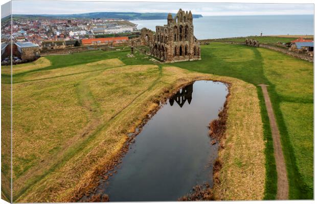 Whitby Abbey Canvas Print by Steve Smith