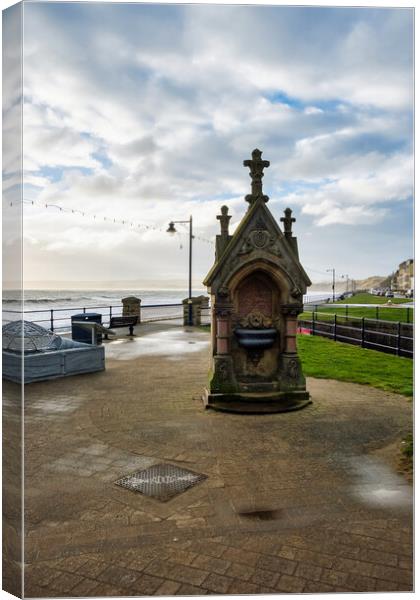 The Filey Water Fountain Canvas Print by Steve Smith