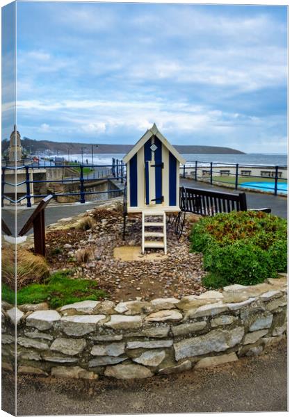 Filey Bathing Machine Canvas Print by Steve Smith