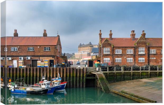 Scarborough Fisheries Canvas Print by Steve Smith
