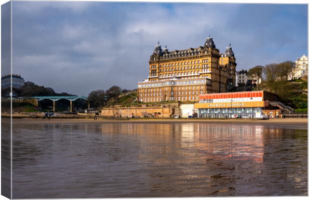 Grand Hotel Scarborough Canvas Print by Steve Smith
