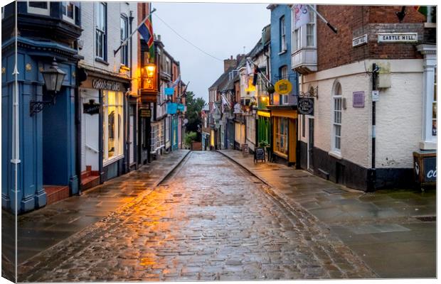 Steep Hill Lincoln Canvas Print by Steve Smith