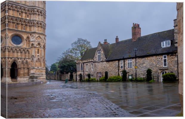 Minster Yard Lincoln Canvas Print by Steve Smith