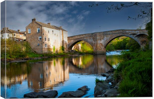 County Bridge Barnard Castle Canvas Print by Steve Smith