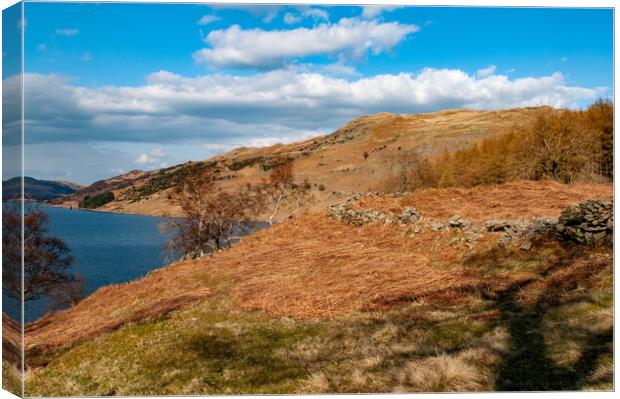 Haweswater: A Serene Reservoir Escape Canvas Print by Steve Smith