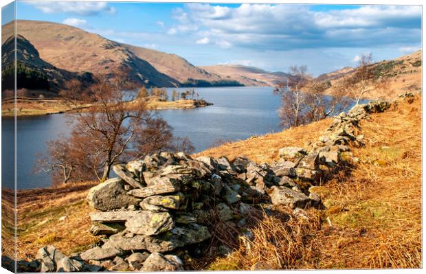 Haweswater: A Serene Reservoir Escape Canvas Print by Steve Smith