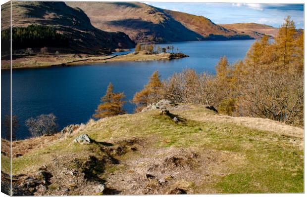 Haweswater: A Serene Reservoir Escape Canvas Print by Steve Smith