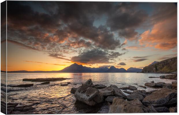 Elgol Sunset: A Photographer's Dream Canvas Print by Steve Smith