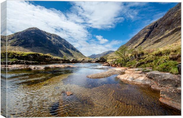 Glen Etive: Adventures in Nature Canvas Print by Steve Smith