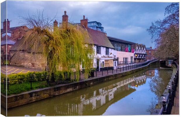 Discovering Lincoln's Serene Waterways Canvas Print by Steve Smith