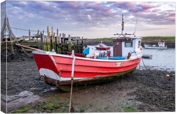 Serene Beauty of South Gare's Paddy's Hole Canvas Print by Steve Smith