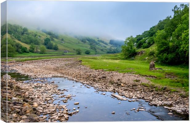 Muker and the River Swale Canvas Print by Steve Smith