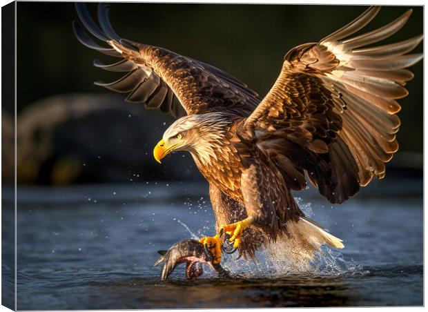 White Tailed Eagle Canvas Print by Steve Smith