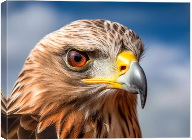 The Red Kite Canvas Print by Steve Smith