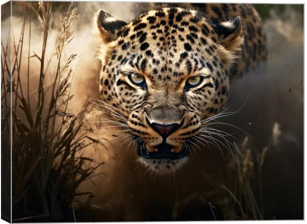 Leopard Canvas Print by Steve Smith