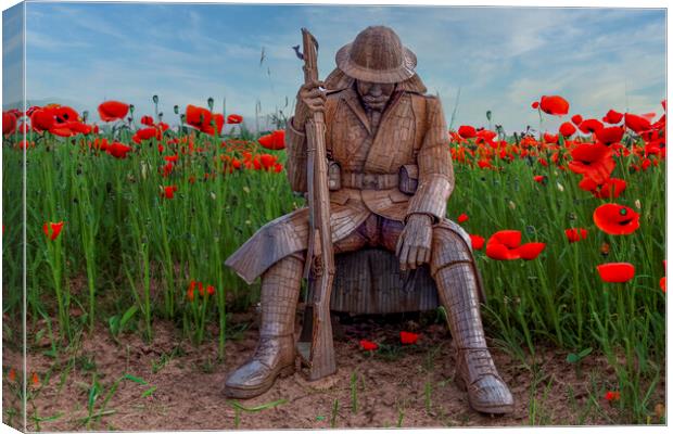 Tommy World War One Soldier Sculpture Canvas Print by Steve Smith