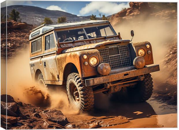 Landrover Canvas Print by Steve Smith
