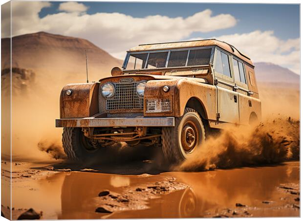 Landrover Canvas Print by Steve Smith