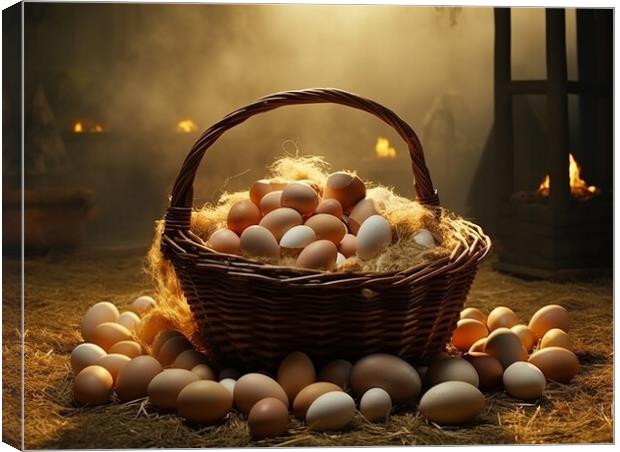 Dont Put All Your Eggs In One Basket Canvas Print by Steve Smith