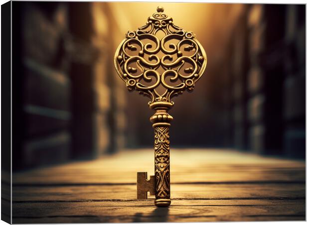 A Golden Key Can Open Any Door Canvas Print by Steve Smith