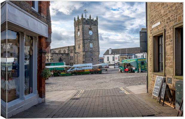 Richmond Market Day Canvas Print by Steve Smith