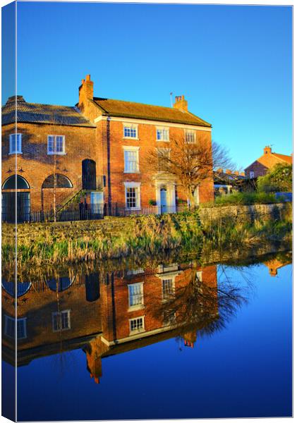 Ripon Canal Canvas Print by Steve Smith