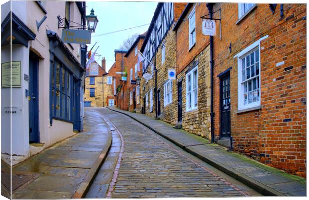 Steep Hill Lincoln Canvas Print by Steve Smith