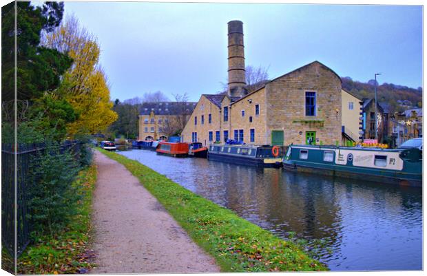 Hebden Bridge West Yorkshire Canvas Print by Steve Smith