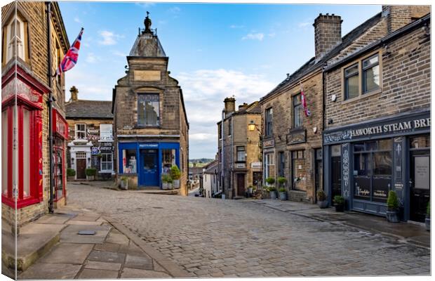 Main Street Haworth Canvas Print by Steve Smith