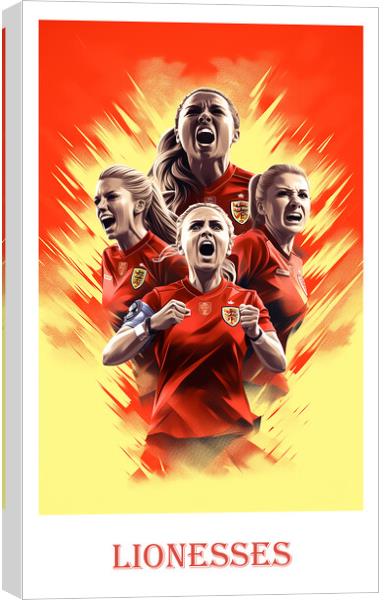 Lionesses Canvas Print by Steve Smith