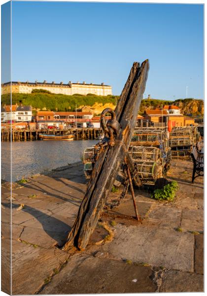 The Whitby Anchor Canvas Print by Steve Smith