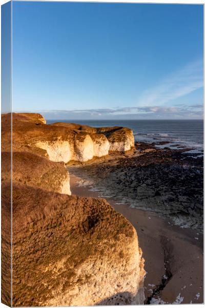 Selwicks Bay East Yorkshire Canvas Print by Steve Smith