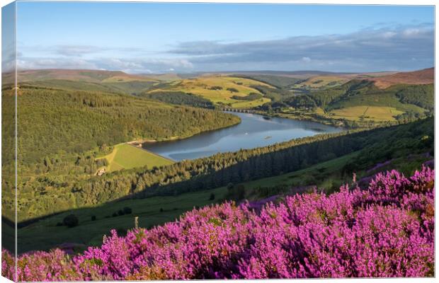 Ladybower From Bamford Edge Canvas Print by Steve Smith