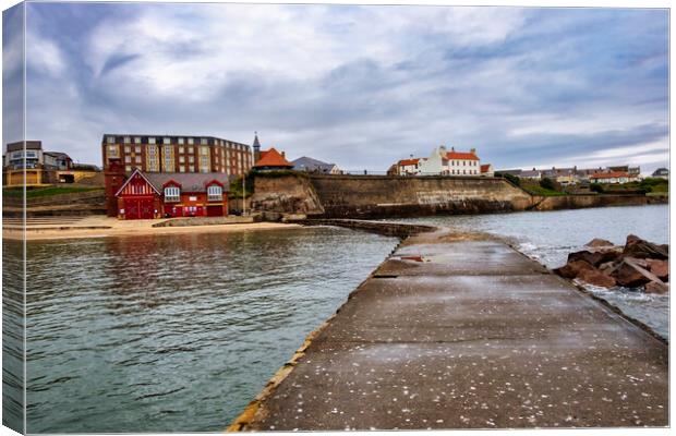 Cullercoats North Tyneside Canvas Print by Steve Smith