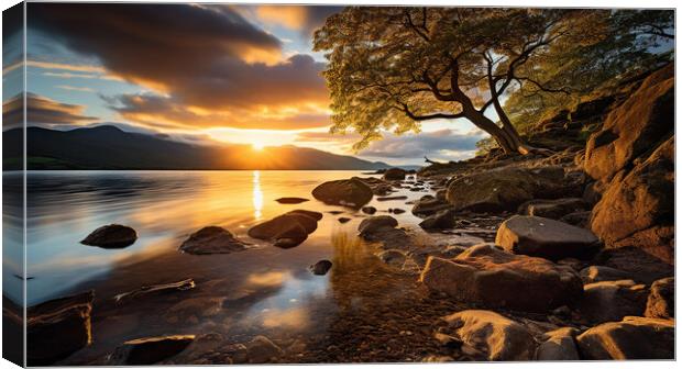 Loch Lomond Canvas Print by Steve Smith