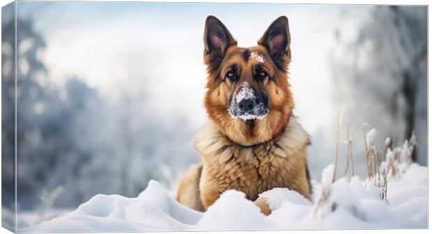 German Shepherd Dog Canvas Print by Steve Smith