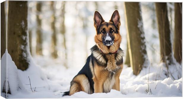 German Shepherd Dog Canvas Print by Steve Smith