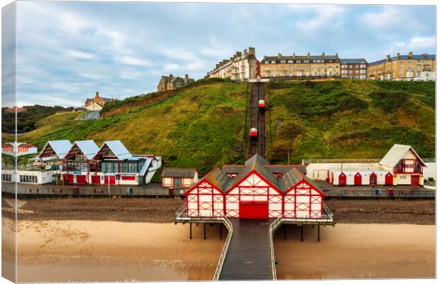 Saltburn by the Sea Canvas Print by Steve Smith