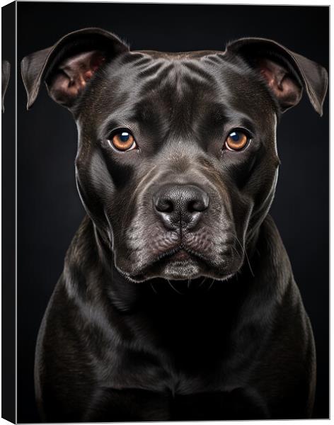 Staffordshire Bull Terrier Canvas Print by Steve Smith