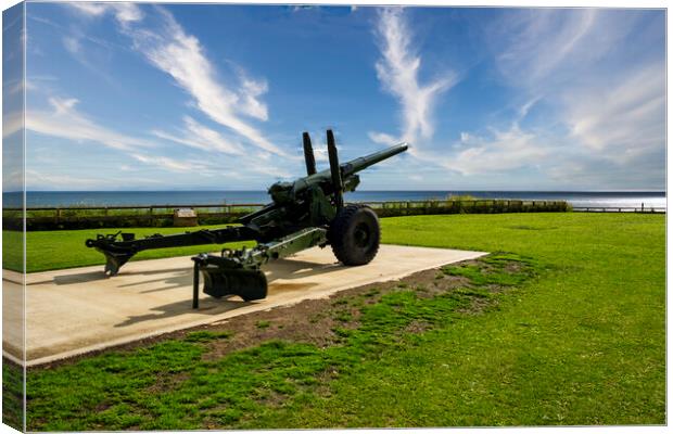 Defences At Seaham Canvas Print by Steve Smith