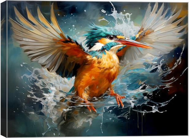Kingfisher Canvas Print by Steve Smith