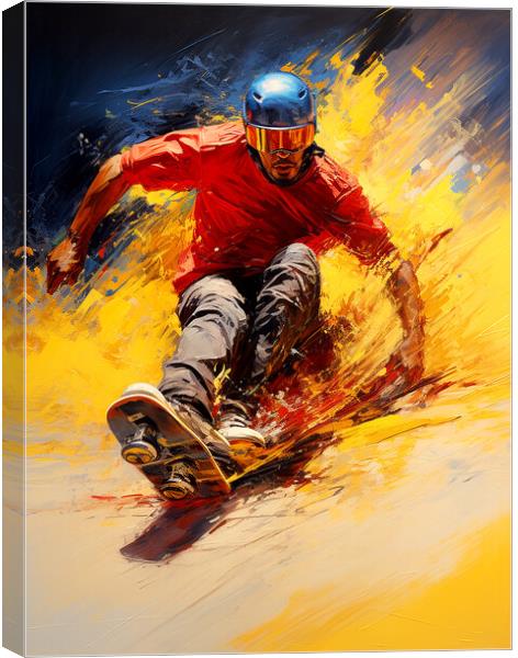 Skate Boarder Canvas Print by Steve Smith