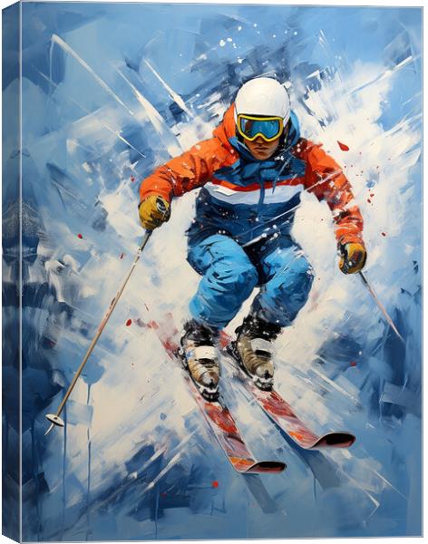Winter Sports Canvas Print by Steve Smith