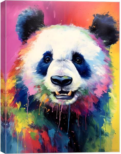 Giant Panda Portrait Canvas Print by Steve Smith