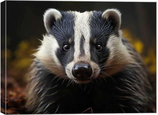 The Badger Canvas Print by Steve Smith