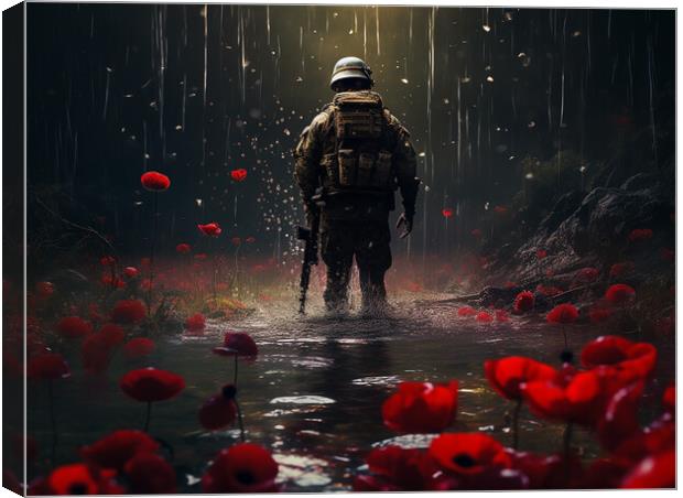 Korean Remembrance Canvas Print by Steve Smith