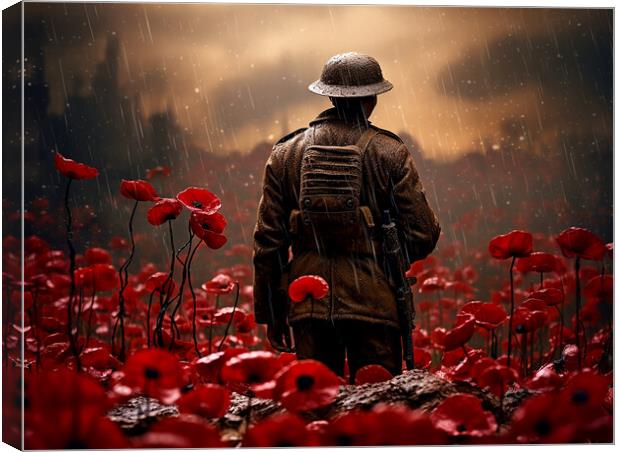 Lest We Forget Canvas Print by Steve Smith