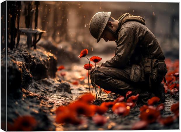 Lest We Forget Canvas Print by Steve Smith