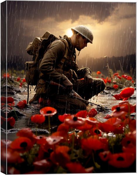 Lest We Forget Canvas Print by Steve Smith