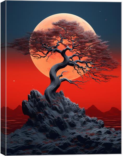 The Big Moon Canvas Print by Steve Smith